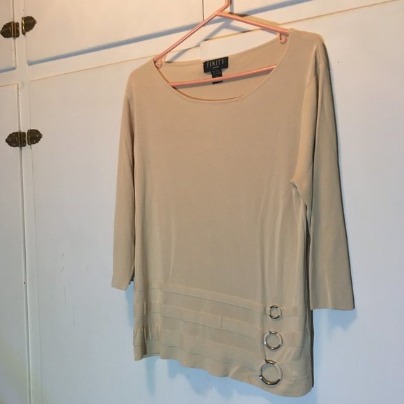 Finity Sweaters - Finity Beige Dress Sweater